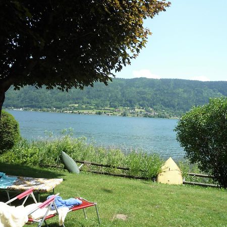 Anna Seeblick Appartement, Haus Haensel&Gretel Am Ossiachersee Mit Direktem Seezugang, Hallenbad Bodensdorf Bagian luar foto