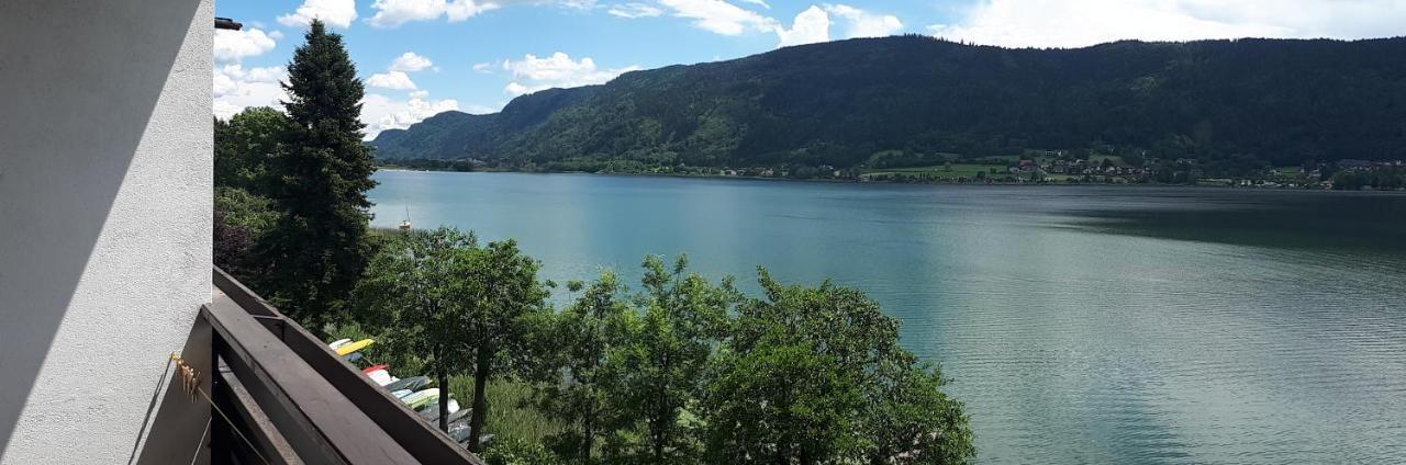 Anna Seeblick Appartement, Haus Haensel&Gretel Am Ossiachersee Mit Direktem Seezugang, Hallenbad Bodensdorf Bagian luar foto
