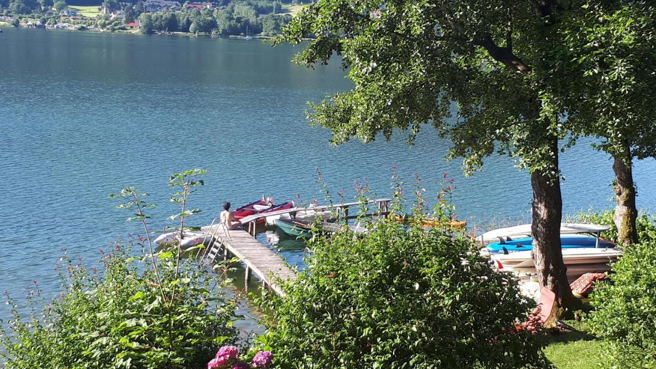 Anna Seeblick Appartement, Haus Haensel&Gretel Am Ossiachersee Mit Direktem Seezugang, Hallenbad Bodensdorf Bagian luar foto