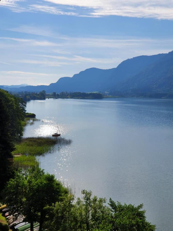 Anna Seeblick Appartement, Haus Haensel&Gretel Am Ossiachersee Mit Direktem Seezugang, Hallenbad Bodensdorf Bagian luar foto