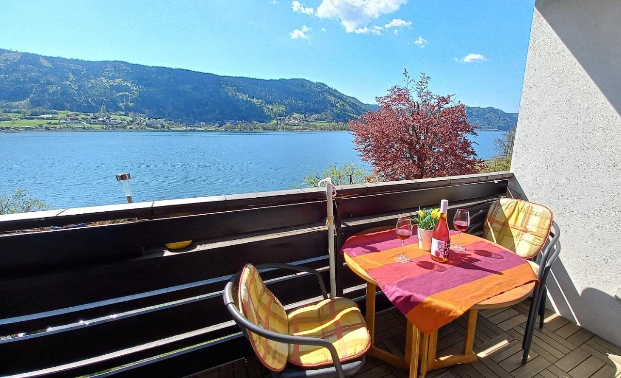 Anna Seeblick Appartement, Haus Haensel&Gretel Am Ossiachersee Mit Direktem Seezugang, Hallenbad Bodensdorf Bagian luar foto