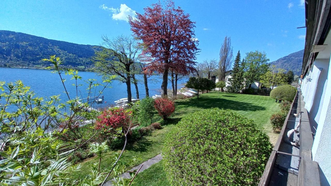 Anna Seeblick Appartement, Haus Haensel&Gretel Am Ossiachersee Mit Direktem Seezugang, Hallenbad Bodensdorf Bagian luar foto
