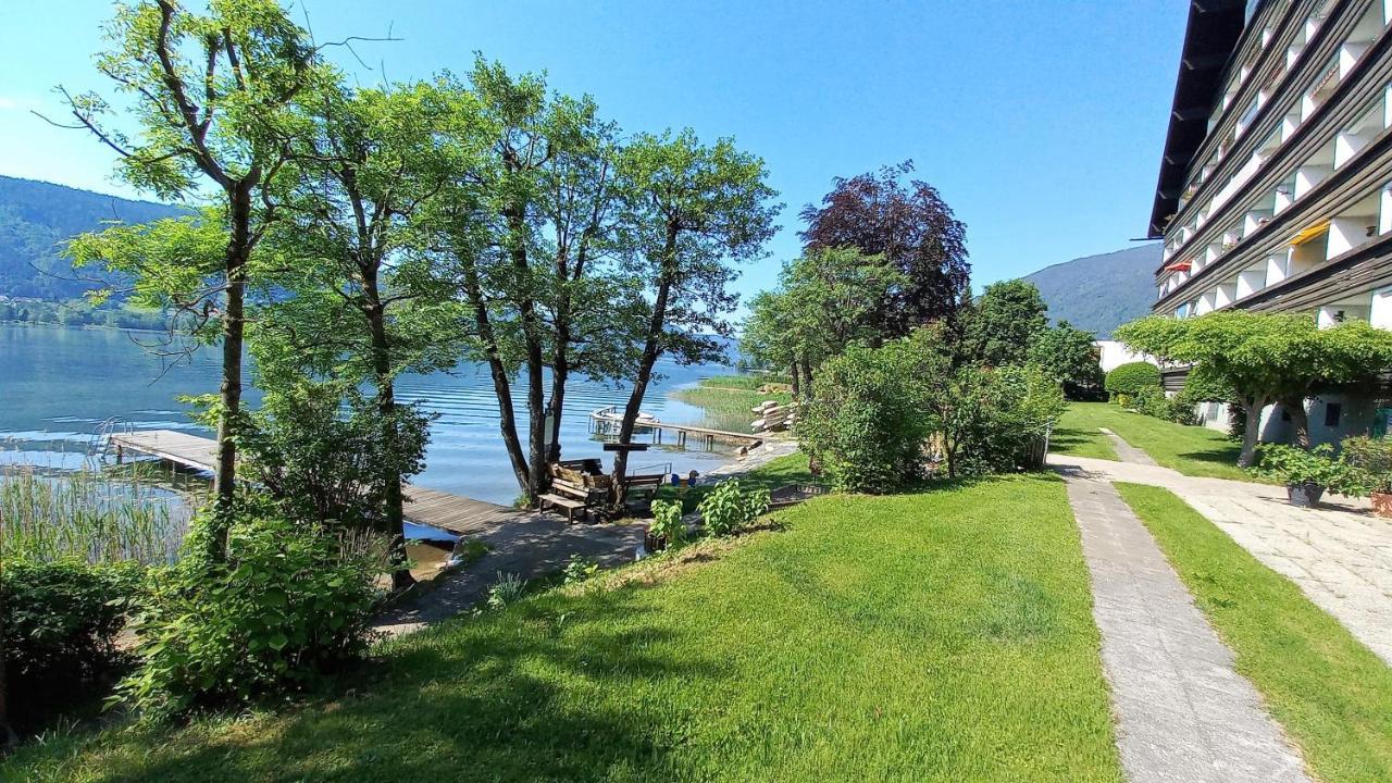 Anna Seeblick Appartement, Haus Haensel&Gretel Am Ossiachersee Mit Direktem Seezugang, Hallenbad Bodensdorf Bagian luar foto