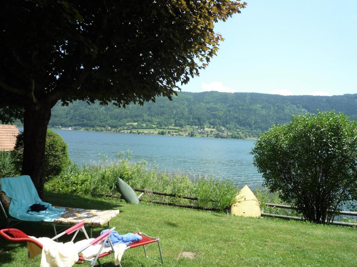 Anna Seeblick Appartement, Haus Haensel&Gretel Am Ossiachersee Mit Direktem Seezugang, Hallenbad Bodensdorf Bagian luar foto