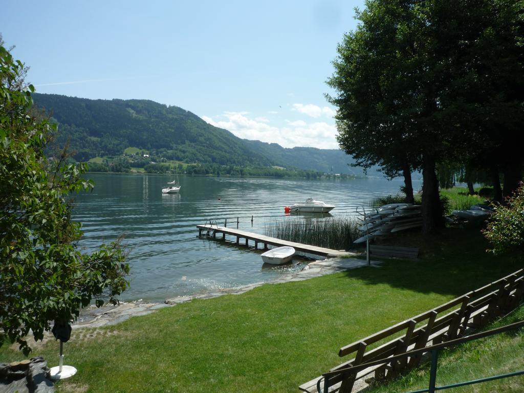 Anna Seeblick Appartement, Haus Haensel&Gretel Am Ossiachersee Mit Direktem Seezugang, Hallenbad Bodensdorf Bagian luar foto