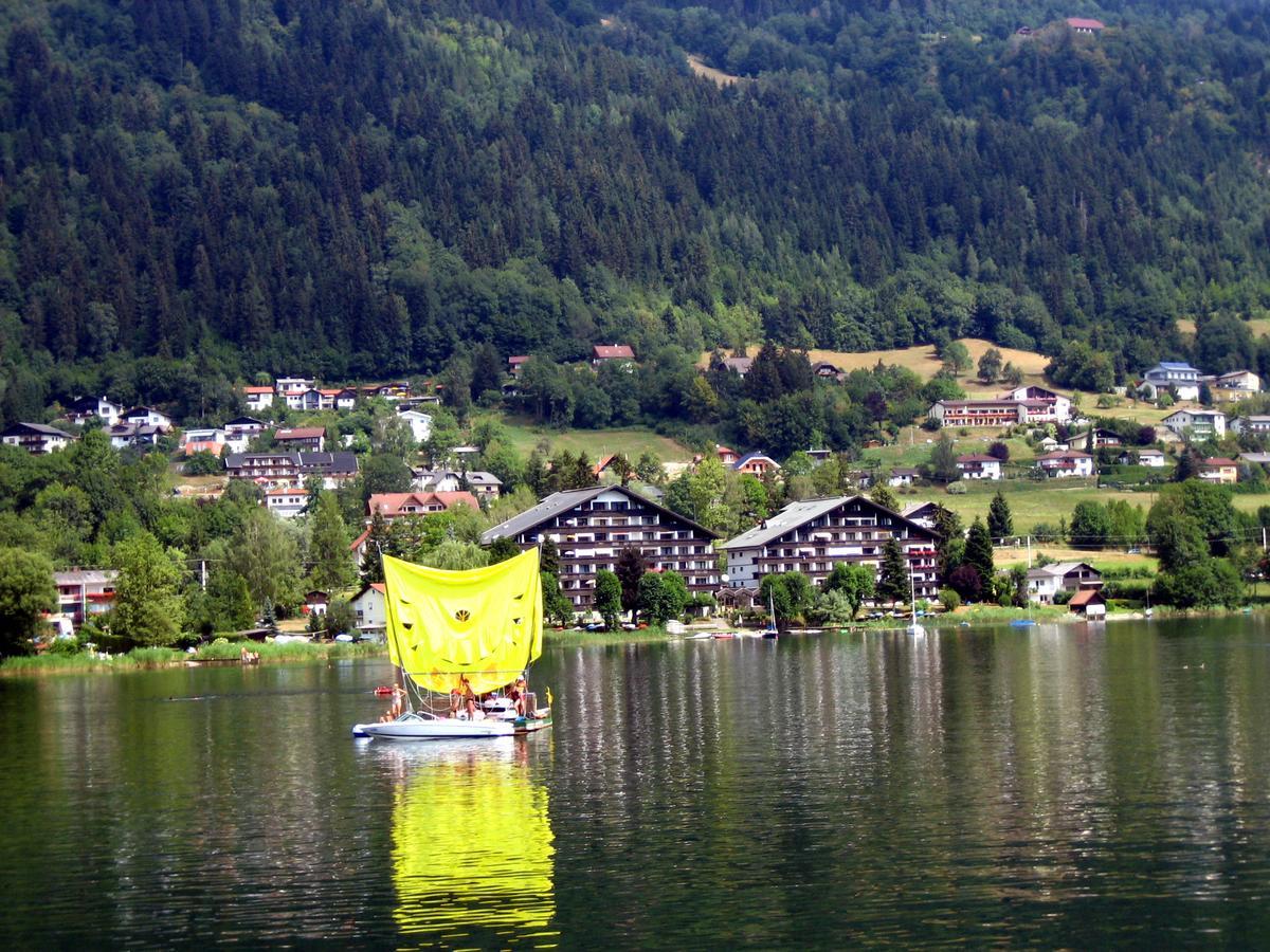 Anna Seeblick Appartement, Haus Haensel&Gretel Am Ossiachersee Mit Direktem Seezugang, Hallenbad Bodensdorf Bagian luar foto
